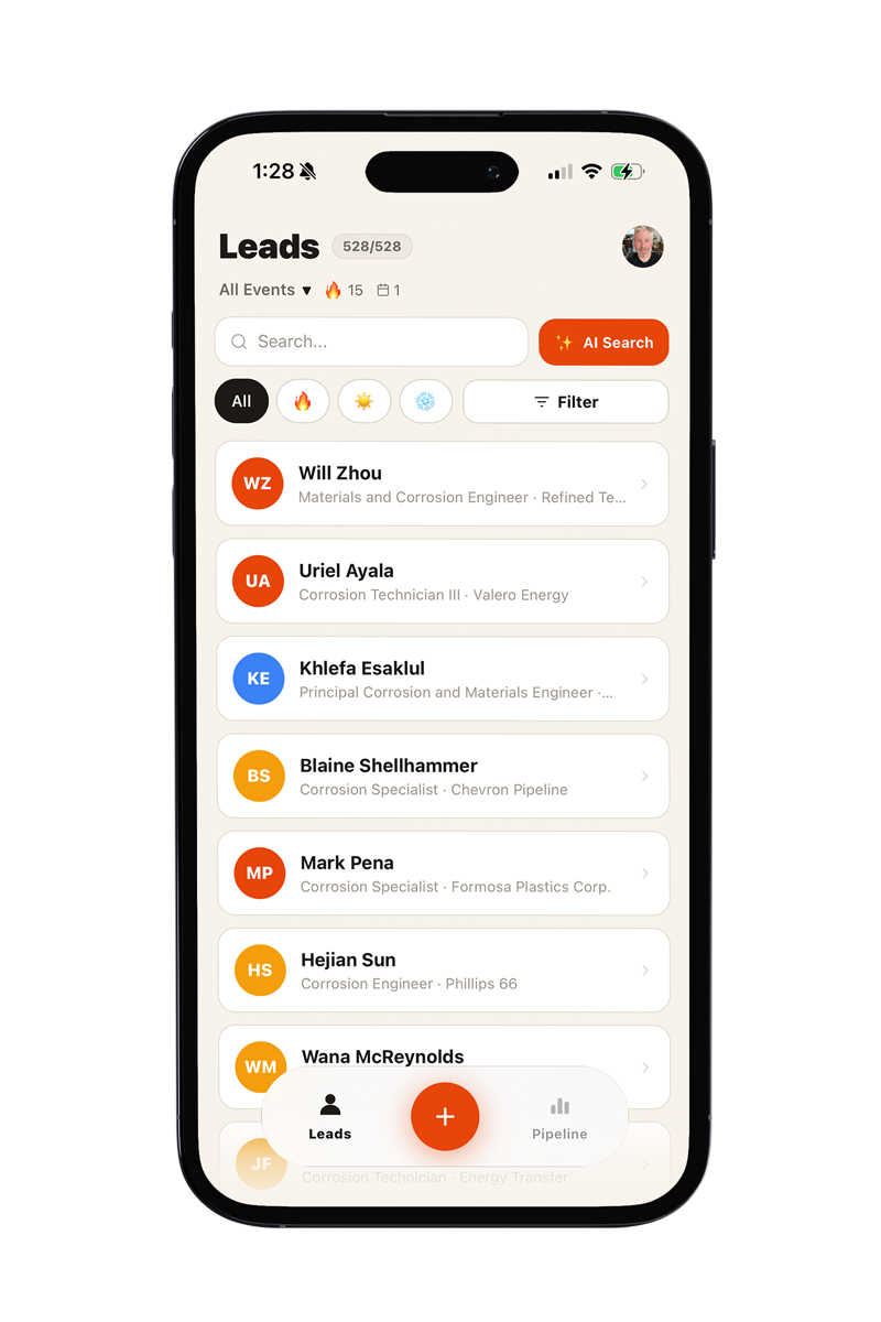 Leads screen