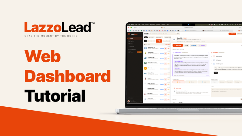 Watch the LazzoLead dashboard walkthrough